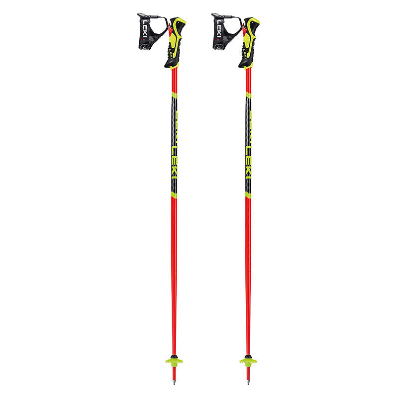 Leki WCR JR Lite SL 3D Kids' Ski Poles - Red/Black/Yellow