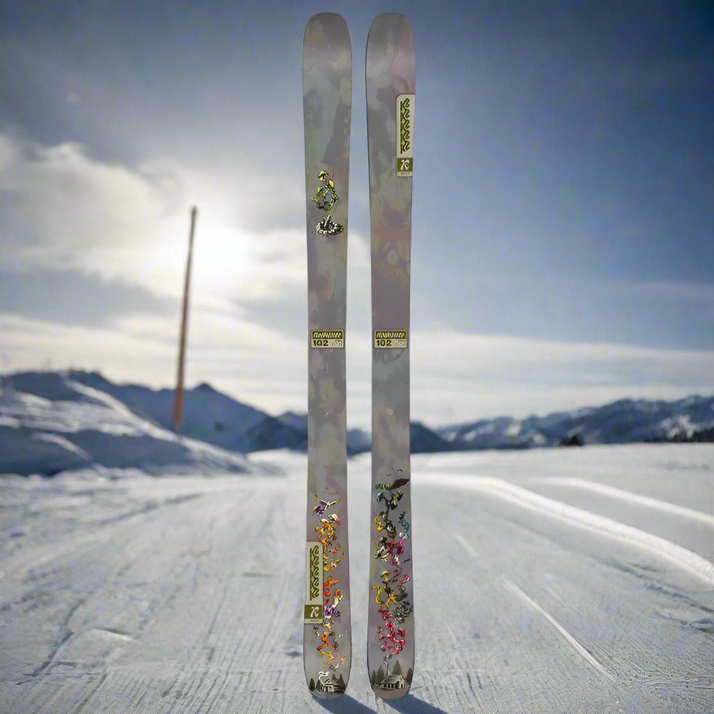 K2 Reckoner 102 Skis 2025 grey multicolor twin tip freeride freestyle