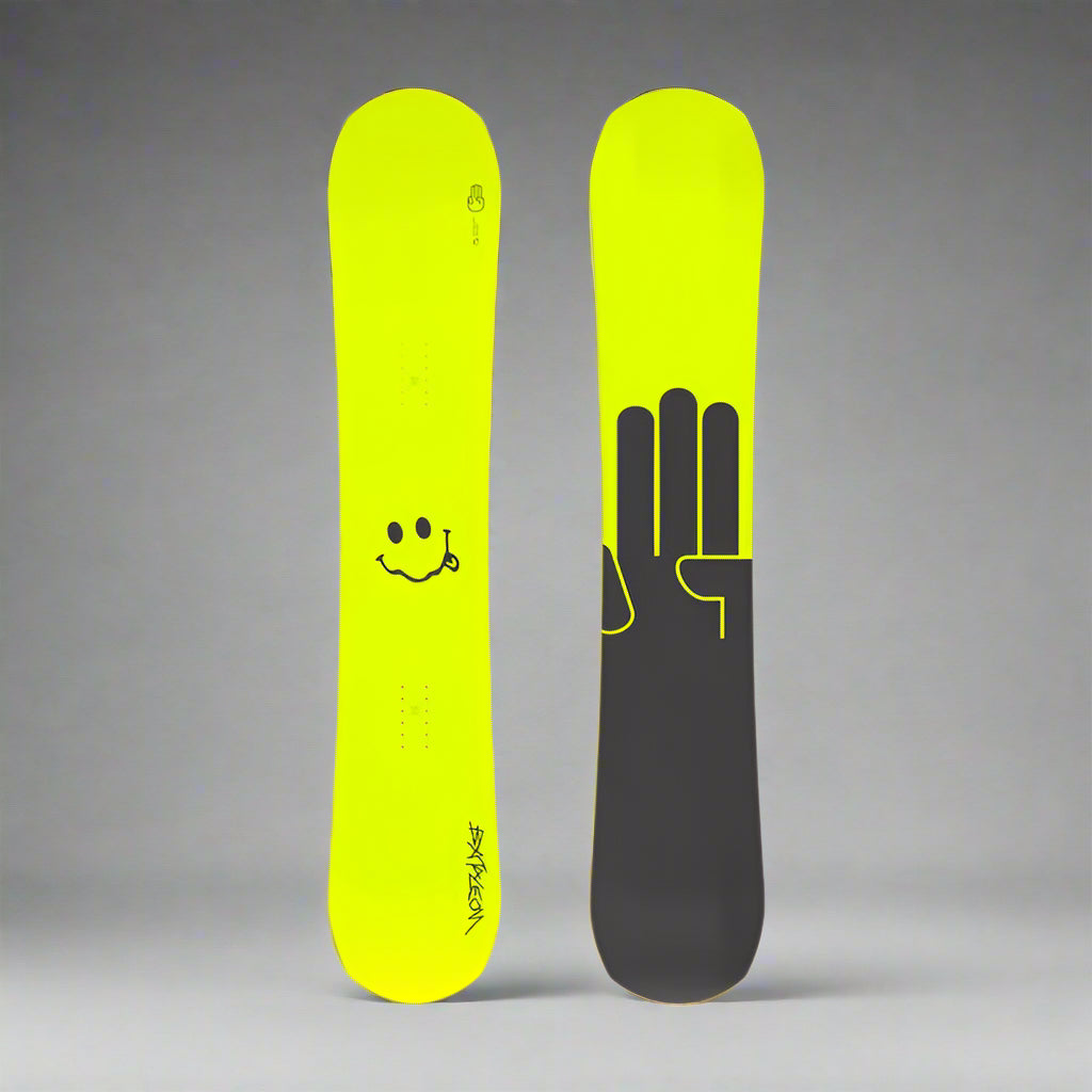 yellow snowboard