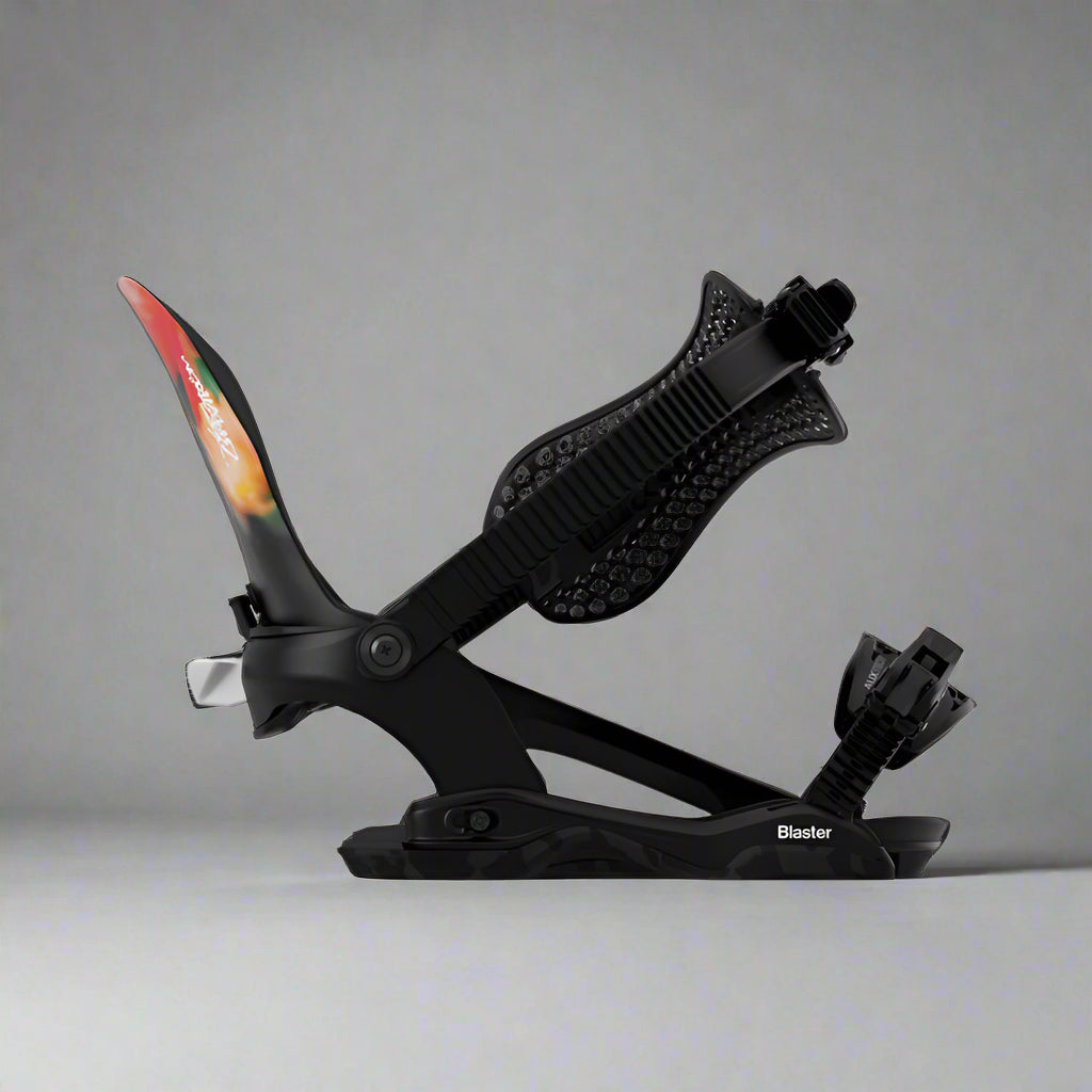 black FASE snowboard binding
