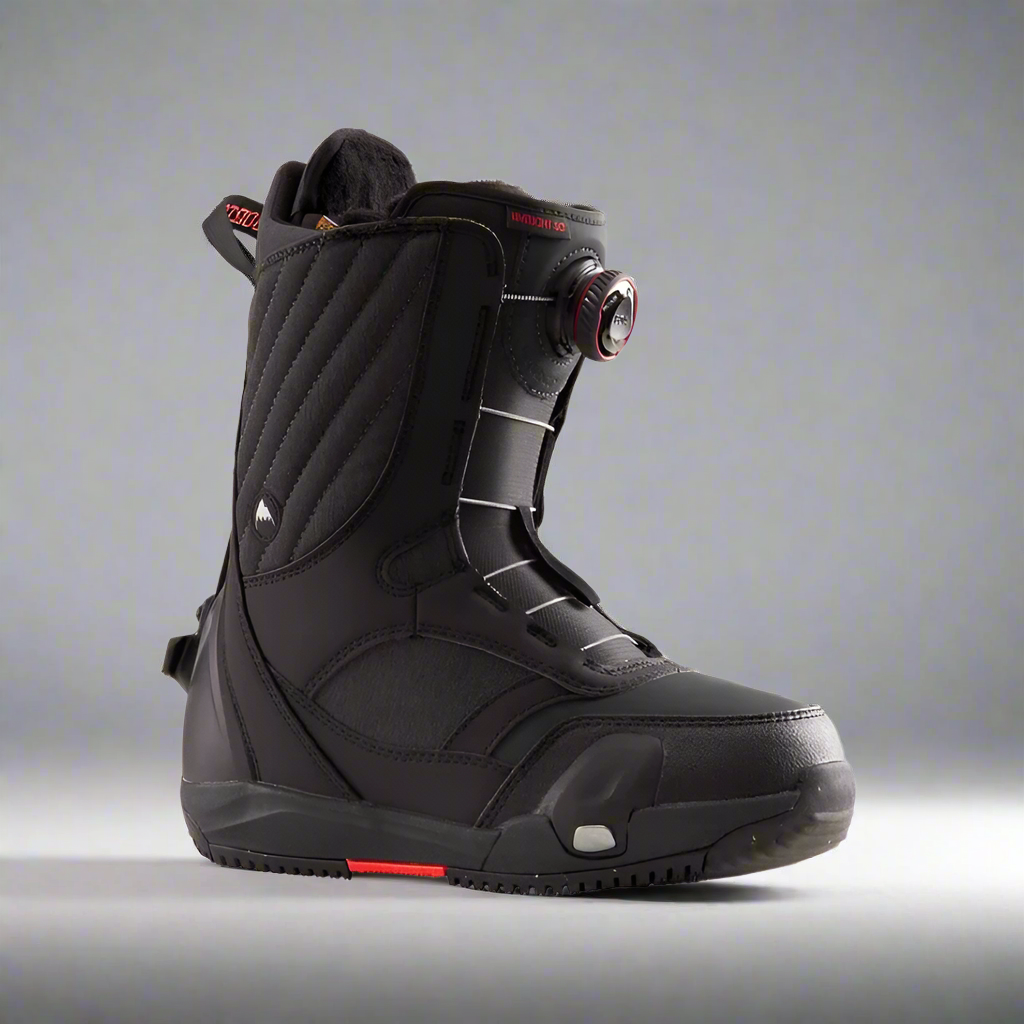 Black snowboard boot