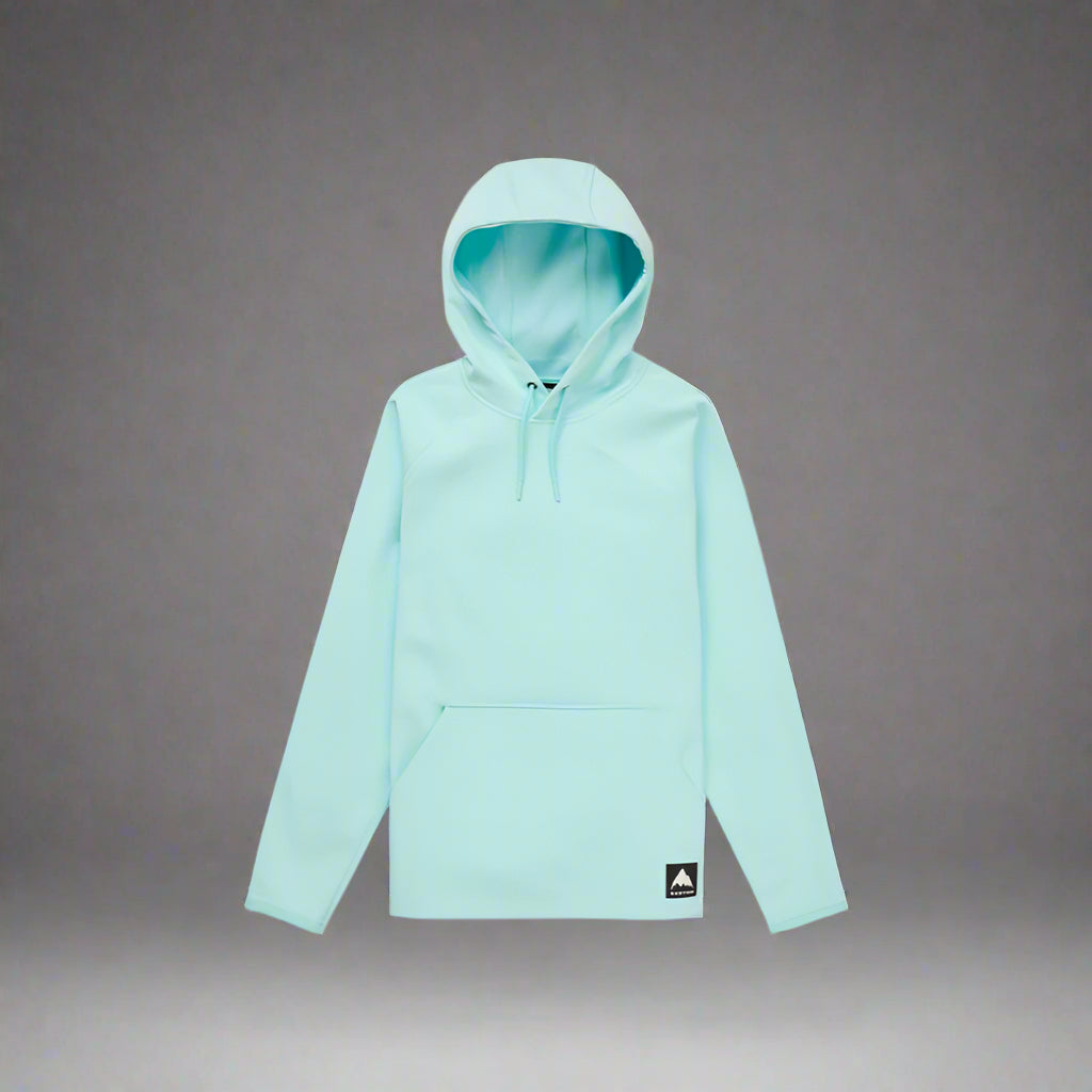Light blue hoodie on a white background