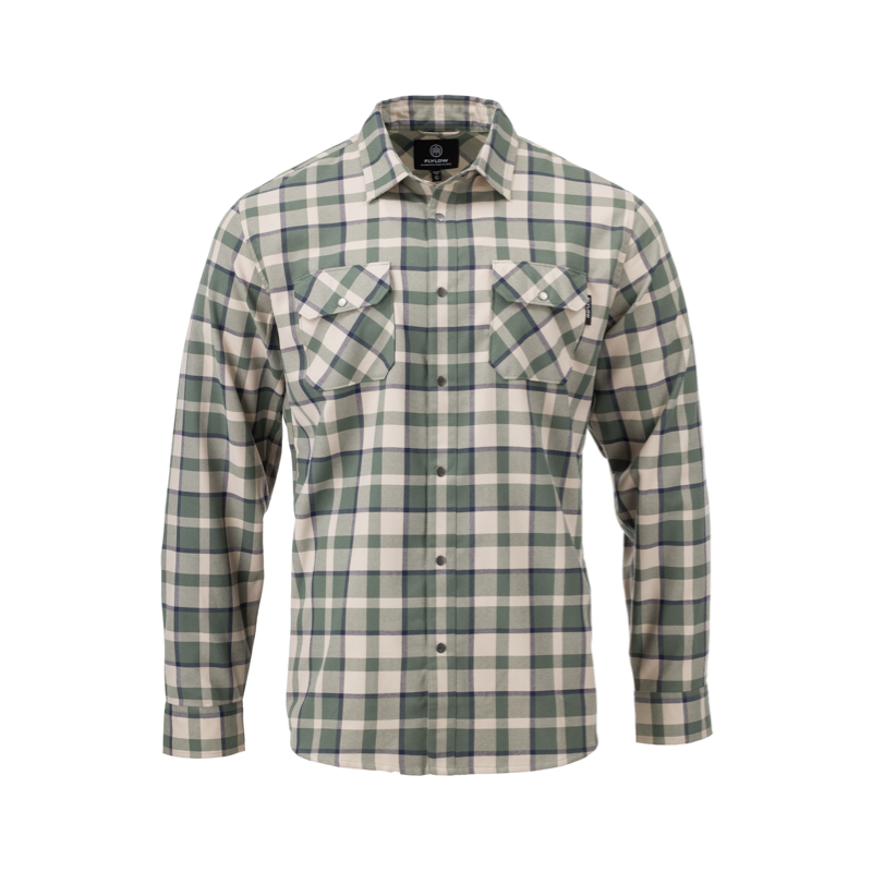 Tan and green Flannel