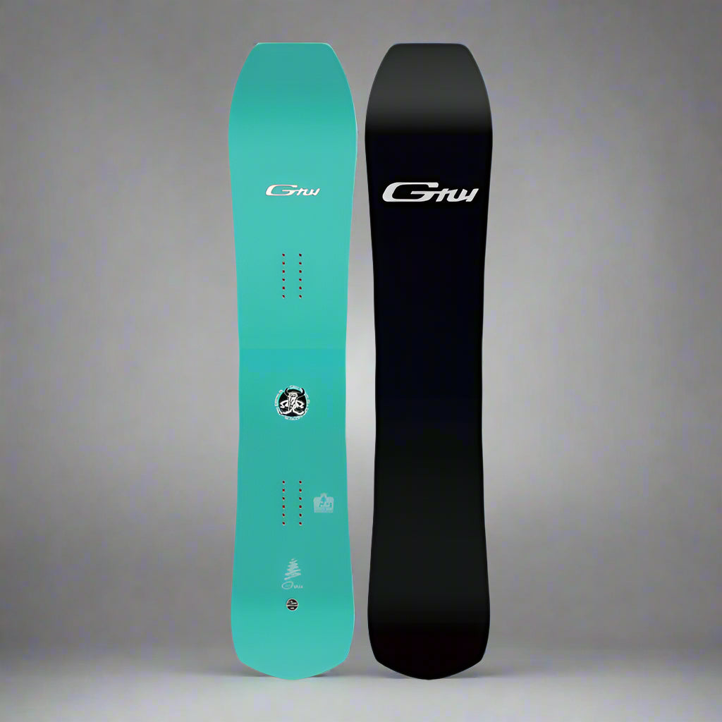 Teal snowboard
