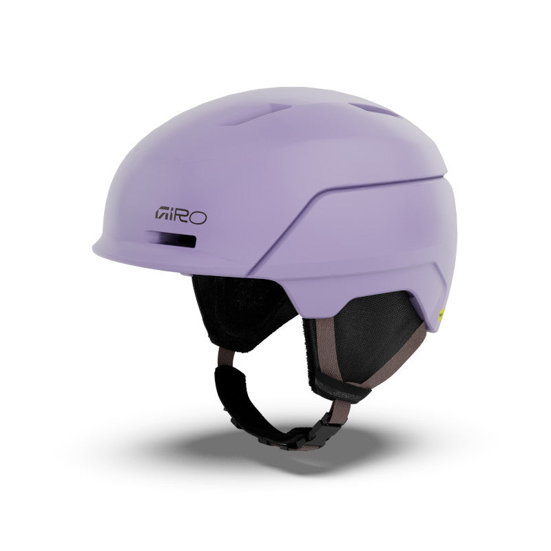 Lavender and black helmet
