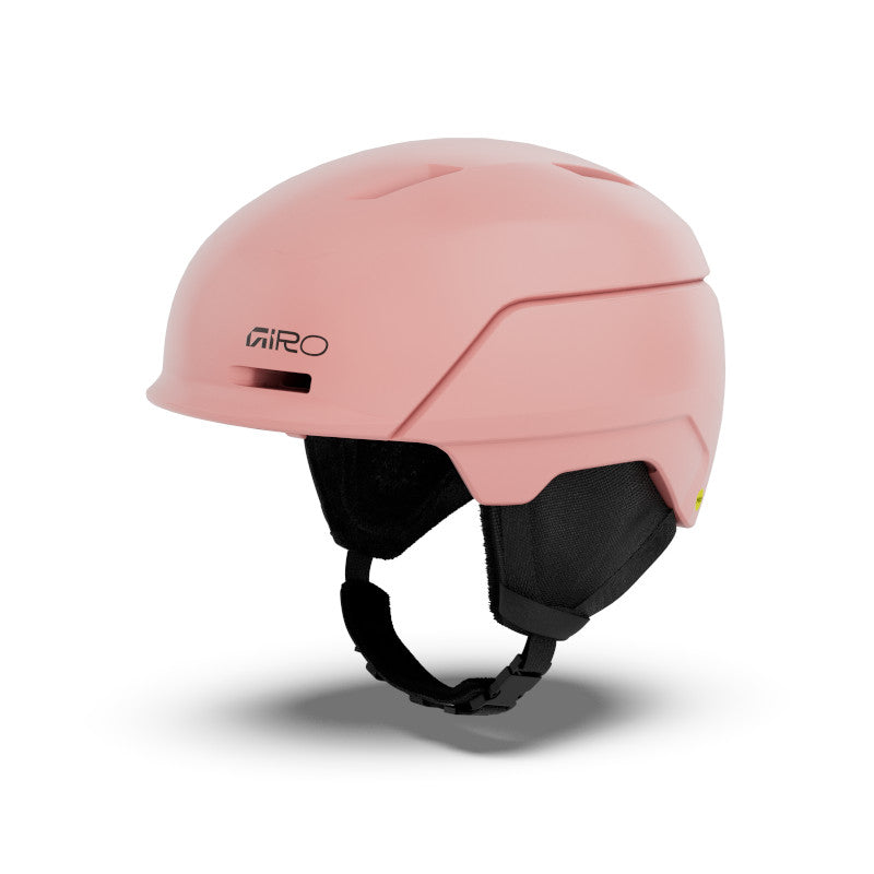 Pink and black helmet