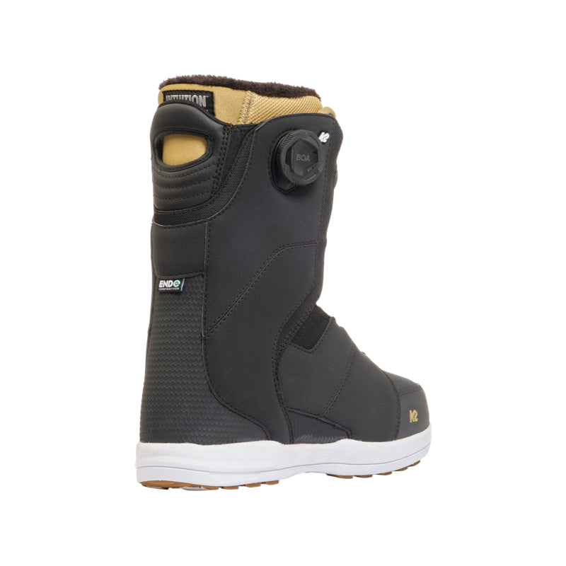 Black snowboard boot
