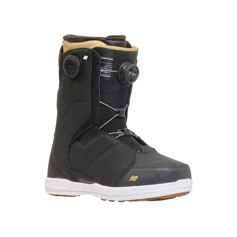 Black snowboard boot