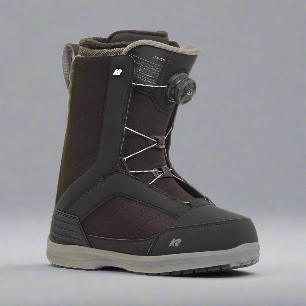 Black snowboard boot
