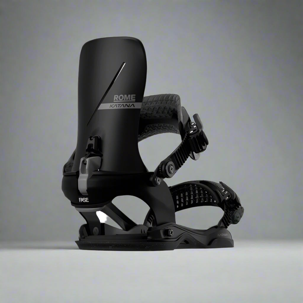 black FASE snowboard binding