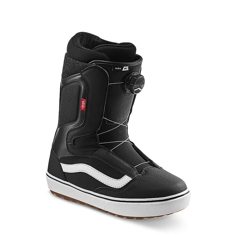 Black and White Snowboard Boot