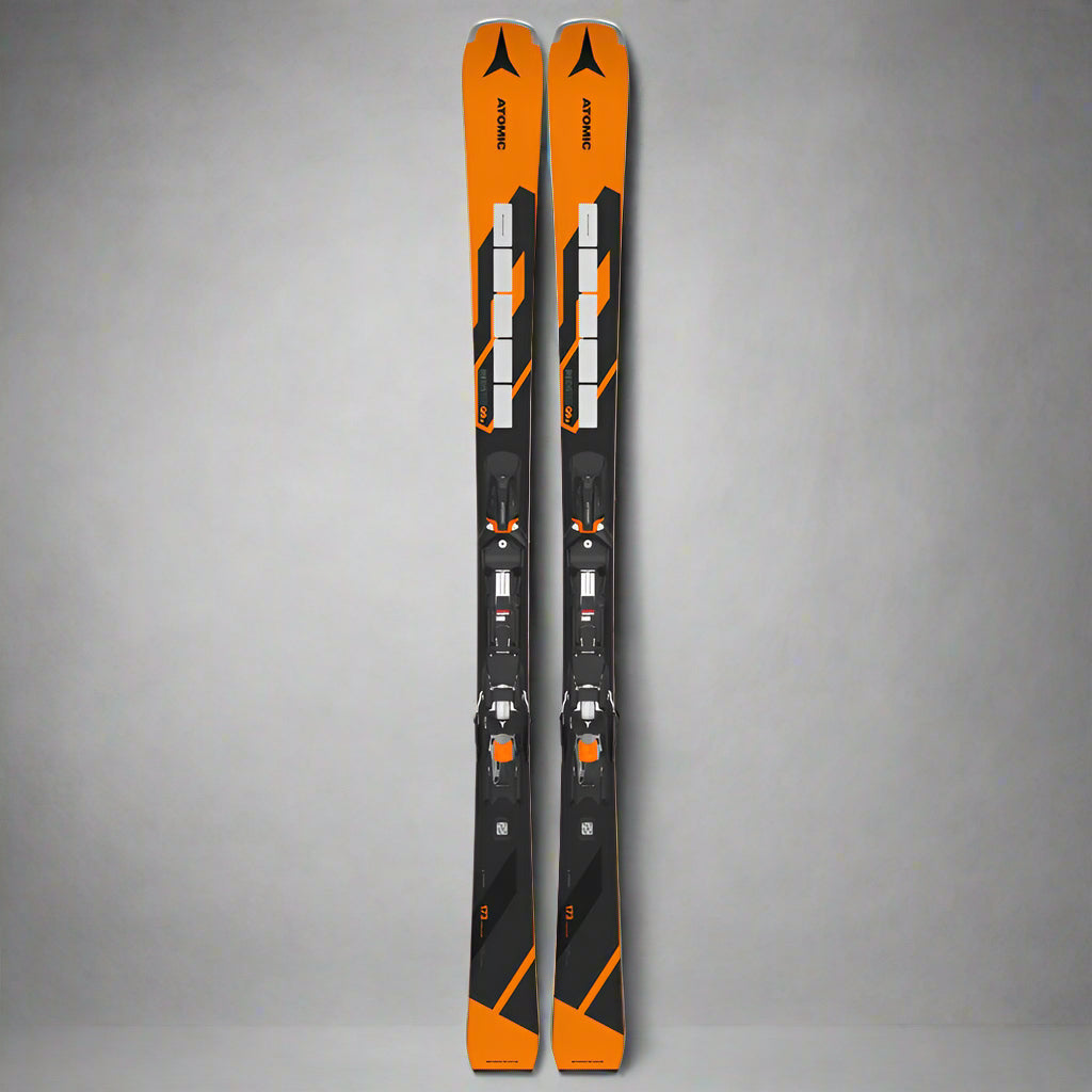 Redster Q9.8 RVSK S + X12 GW Skis 2025 frontside orange black