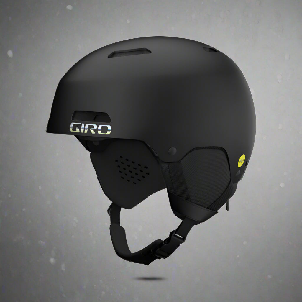 giro ledge fs mips snow helmet matte black chrome