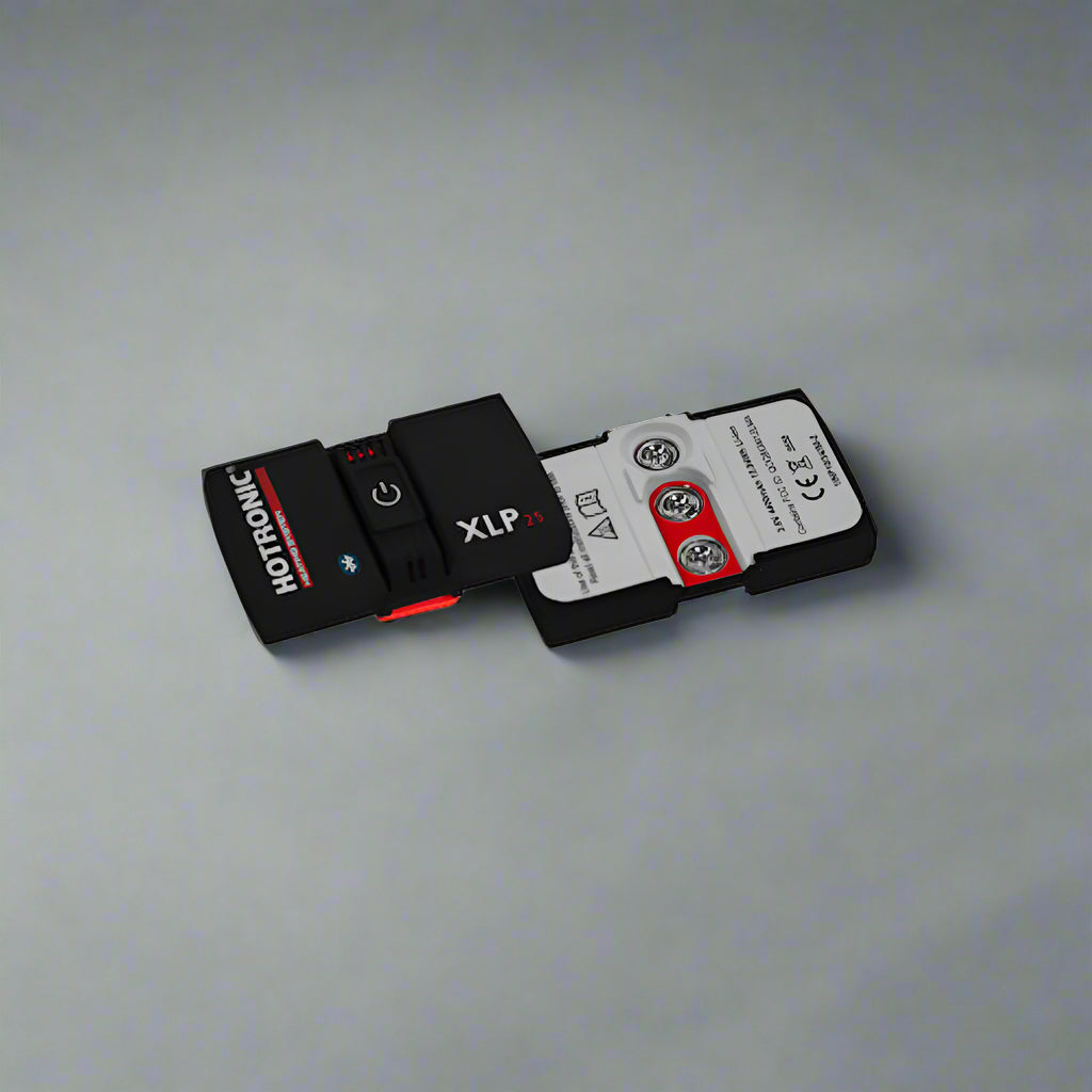 Black and white electronic device with 'HOTRONIC' branding on a white background