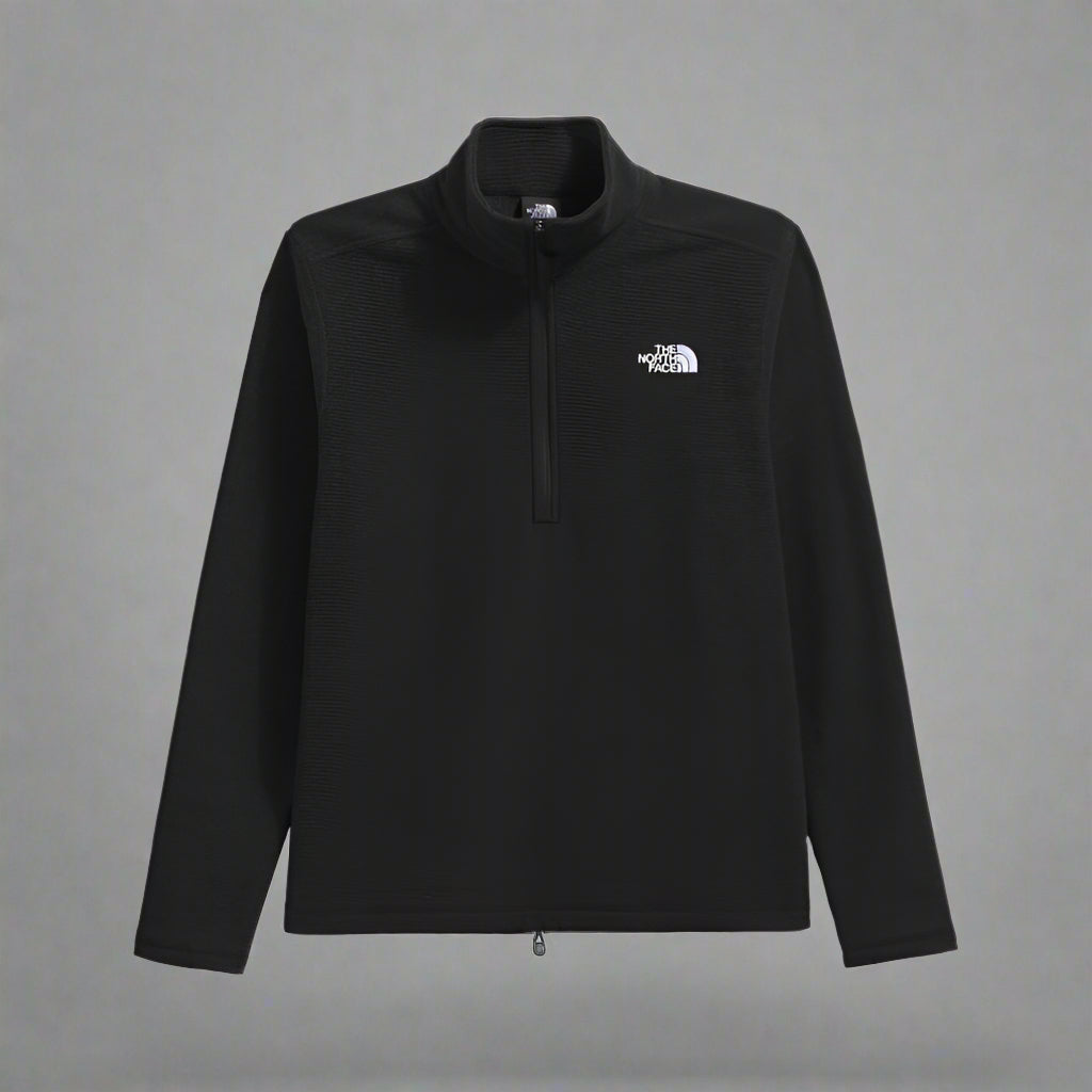 the north face texutred cap rock 1/4 zip black