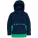 2024 Burton Frostner Boy's Anorak Jacket Blue Green