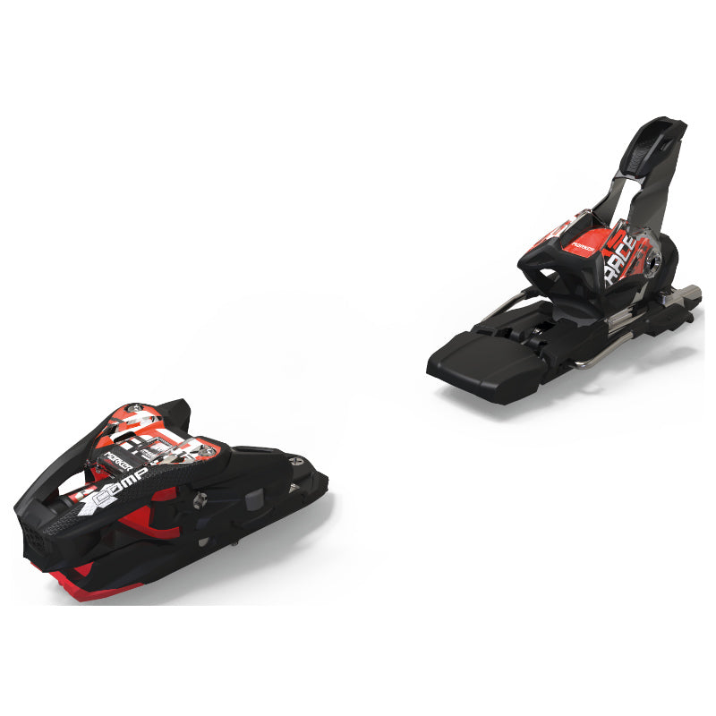 2024 Marker XComp 12 Ski Bindings Black Flo Red
