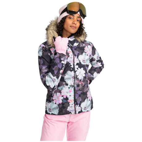 2024 Roxy Jet Ski Women's Snowboard Jacket Blurry Flower