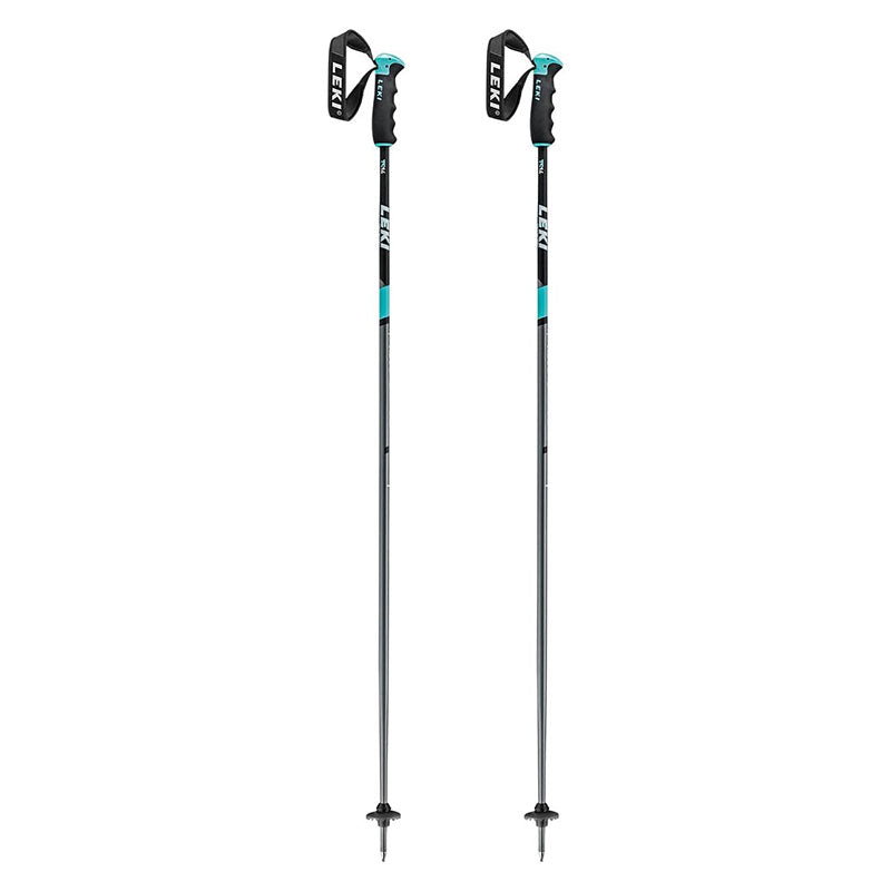 Leki Neolite Airfoil Women's Ski Poles 2024 - Grey/Turquoise