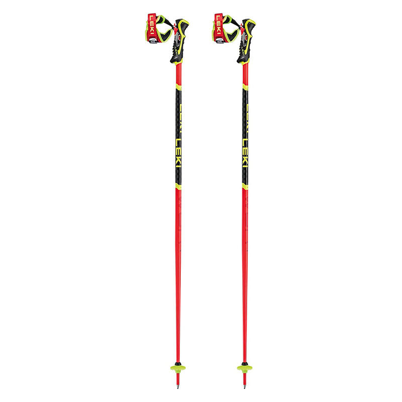 Leki WCR TBS SL Ski Poles 2024 - Black/Red/Yellow
