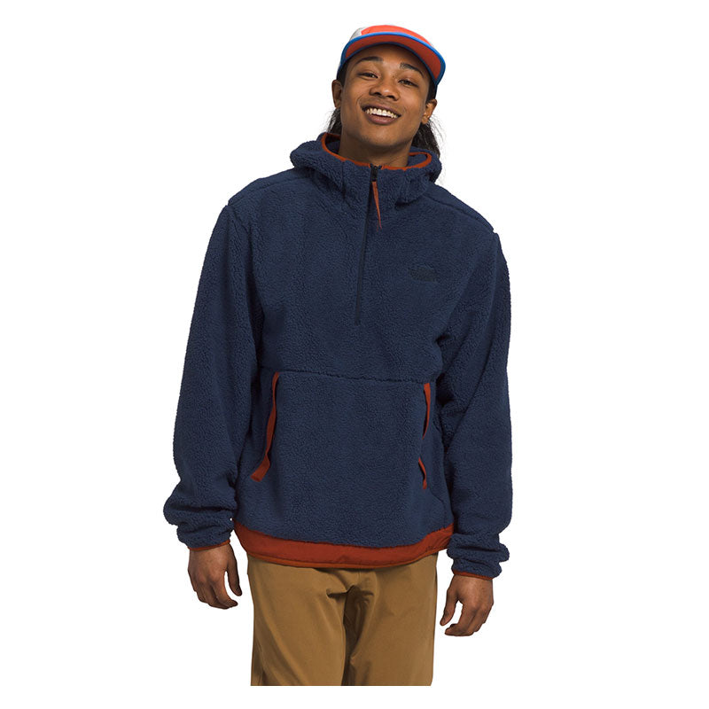 North Face Campshire Fleece Hoodie 2024 - Navy/Brown