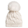 North Face Oh Mega Fur Pom Lined Women's Beanie - Gardenia White