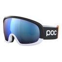 POC Fovea Race WF Goggles 2024 - Black and White/Blue Spektris