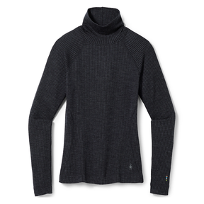 Smartwool Thermal Merino Rib Women's T-Neck 2024 - Charcoal Heather