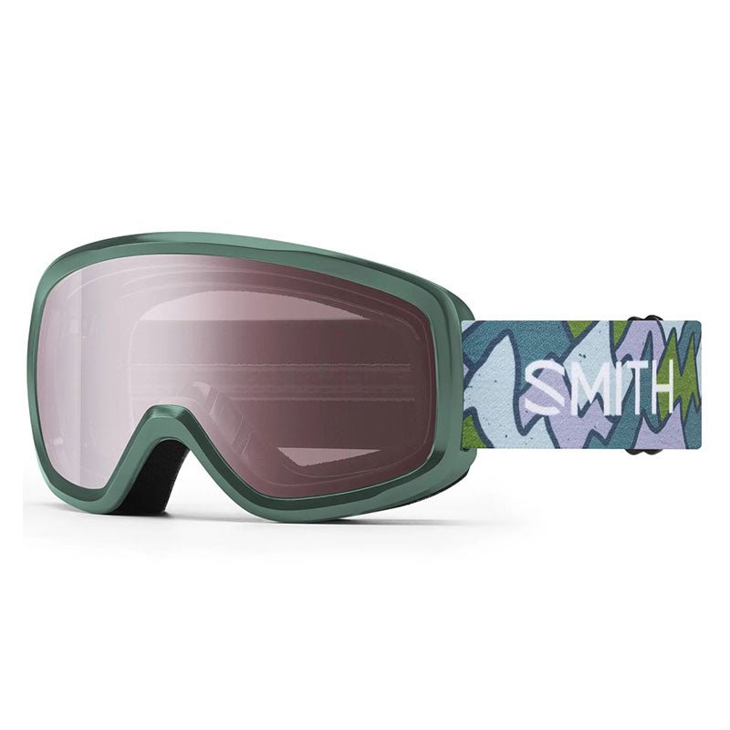 Smith Snowday Jr Goggles Kids' 2024 - Alpine Green Peaking/Ignitor Mirror