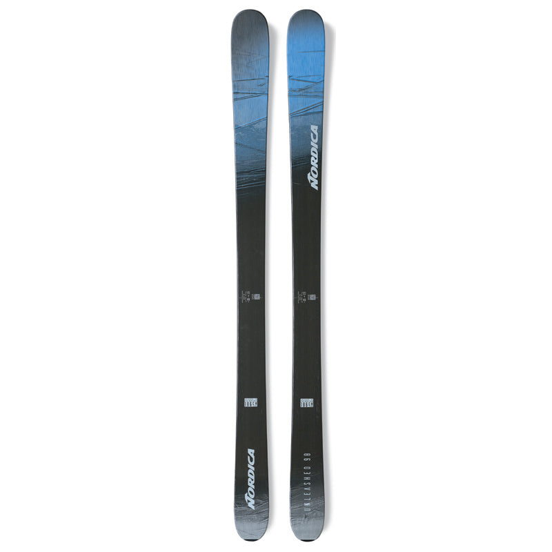 Nordica Unleashed 98 Ice Skis 2024 black blue silver freeride