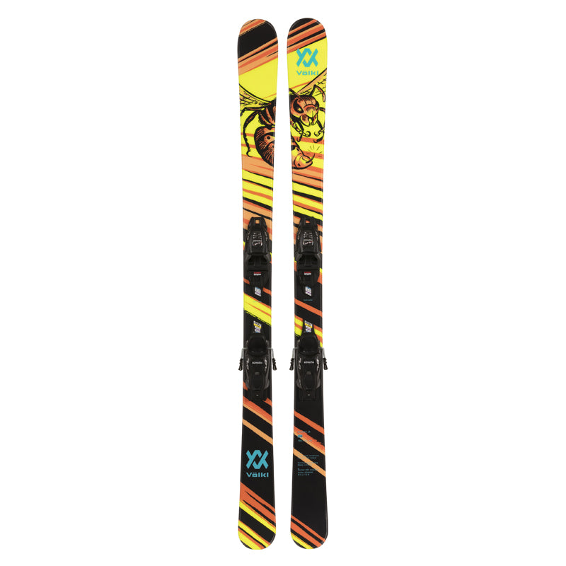 Volkl Revolt Jr Wasp + 7.0 Skis - Kids' 2024 black yellow park 