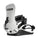 White and black snowboard binding with 'thirtytwo' branding on a white background