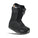 Black snow boot with visible brand logo on a white background