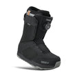 Black snow boot with visible brand logo on a white background