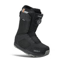 Black snow boot with visible brand logo on a white background