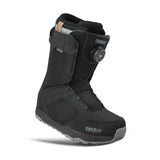 Black snow boot with visible brand logo on a white background
