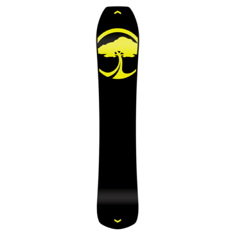 Black and Yellow Snowboard Base