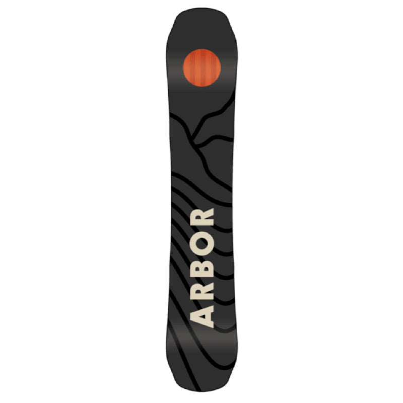 Gray Black and Tan Snowboard Base