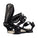Black snowboard binding with 'Arbor' branding on a white background