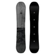 Two views of a snowboard with ' Arbor' branding on a white background