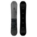 Two views of a snowboard with ' Arbor' branding on a white background