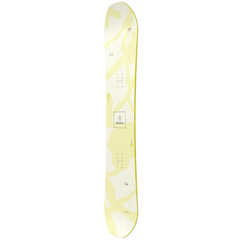 Yellow And White Snowboard