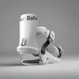 white snowboard binding