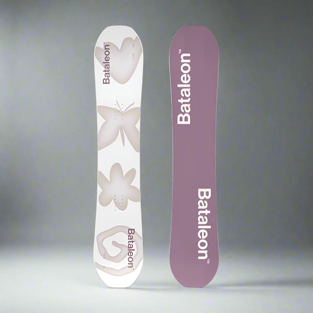 Purple gray snowboard