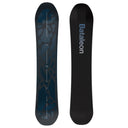 Black snowboard with 'Bataleon' branding on a white background