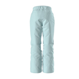 Light blue ski pants on a white background