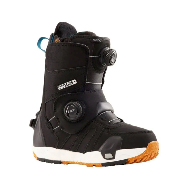 Black snowboard boot