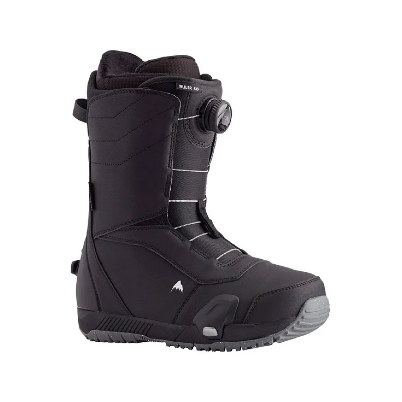 Black snowboard boot