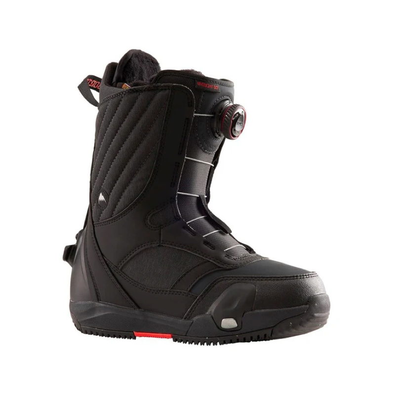 Black snowboard boot