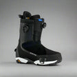 Black Burton snowboard boot on a white background